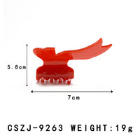 Red Bow Claw Clip