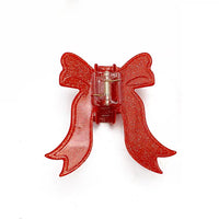 Red Bow Claw Clip